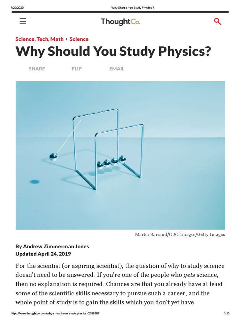 Why Should You Study Physics Pdf Download Free Pdf Homeschooling