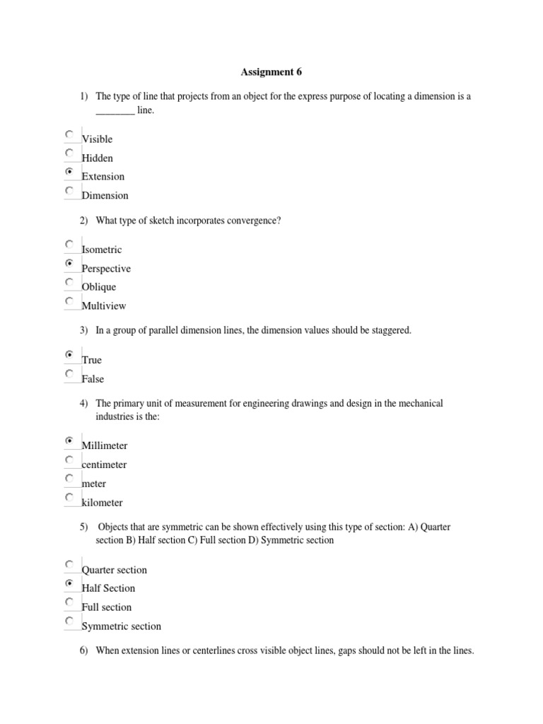 Visible Hidden Extension Dimension: Assignment 6 | PDF