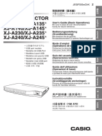 Data Projector XJ-A130/XJ-A135 XJ-A140/XJ-A145 XJ-A230/XJ-A235 XJ-A240/XJ-A245
