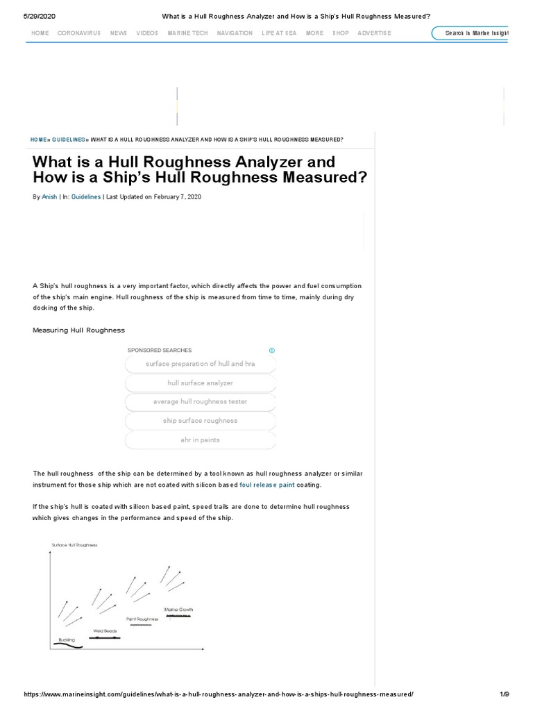 What Is A Hull Roughness Analyzer and How Is A Ship's Hull Roughness