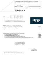 Test - 2 - 2019 - Variante A