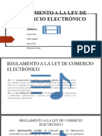 Reglamento de La Ley de Comercio Electronico