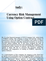 Case Study - Currency Risk Management Using Option Contract