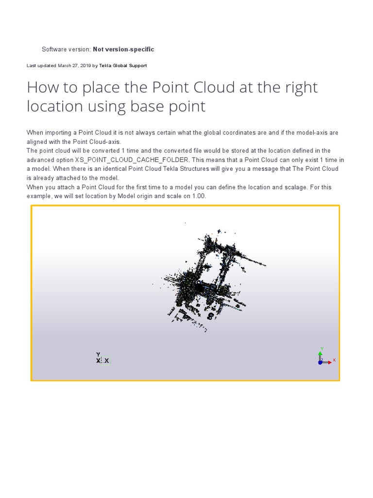 Aligning Tekla Point Clouds in Models | PDF | Cloud Computing ...