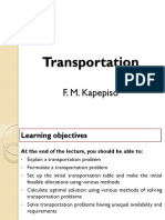 AAM3781 AAM3781 Lesson 6 Transportation PDF