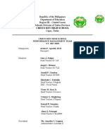Republic of The Philippines Department of Education Region III - Central Luzon Schools Division of Tarlac Province Capas, Tarlac