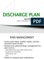 Discharge Plan: Juan Miguel Zamora RLE 4 Section 10 Batch 2012