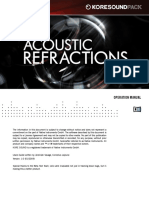Acoustic Refractions Manual English PDF