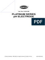 PH ELECTRODE PLATINUM SERIES, Model 51910-Instruction Manual