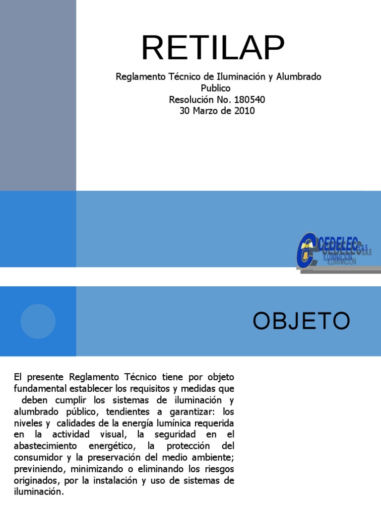 Retilap | PDF | Luz de la calle | Encendiendo