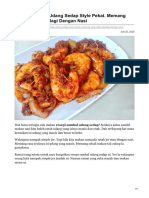 Resepi Sambal Udang Sedap Style Pekat Memang Syok Ratah Apalagi Dengan Nasi PDF