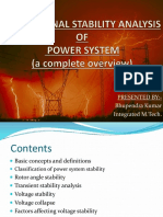 Small Signal Stability Analysis