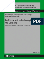 La Escuela Traductológica de Leipzig PDF
