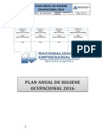 Plan Anual Higiene Ocupacional 2015 Raciemsa