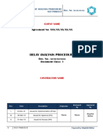 Delay Analysis Procedure - Sample