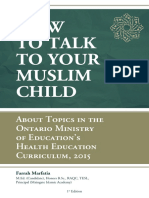 How Talk To Muslim Child Topics Ontario Ministry Education Health Ed Curriculum 2015 1st Ed