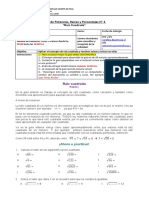 Potencias, Raices y Porcentajes Guía n4 - Octavo