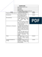 Lesson Plan: Teacher S Name: Duration of The Class: Student Level: Target: Materials: Stages: Activity Instuctions Timing