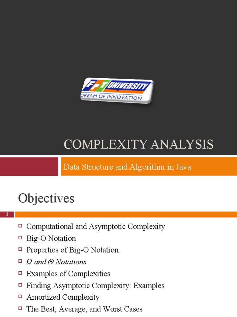 Complexity Analysis: Data Structure and Algorithm in Java | PDF ...