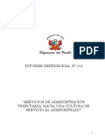 Servicios de Administracion Tributaria Hacia Una Cultura de Servicio Al Administrado