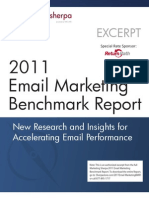 2011 Email Marketing Benchmark Report (Excerpt)