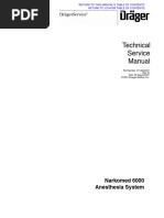 Service Manual Technical: Narkomed 6000 Anesthesia System