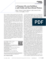 Photomethanation of Gaseous Co 2 Over Ru Silicon Nanowire Catalysts With Visible and Near Infrared Photons