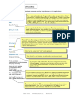 Formal Email Format Handout: Use This Format For Formal Business Purposes, Writing To Professors, or For Applications