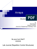 Arrays: Structured Programming