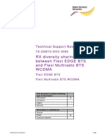 RX Diversity Sharing Between Flexi EDGE BTS and Flexi Multiradio BTS Wcdma