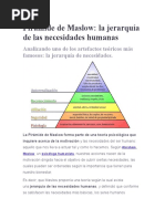 Pirámide de Maslow