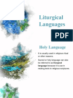 Liturgicallanguages