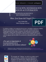 Educación, Socialización y Procesos de Aculturación