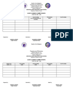 Least Learned Competencies Form