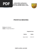 Resumen de los 12 profetas menores | PDF | Doce profetas menores | Profeta