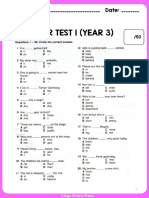 Grammar Test 1 - Year 3