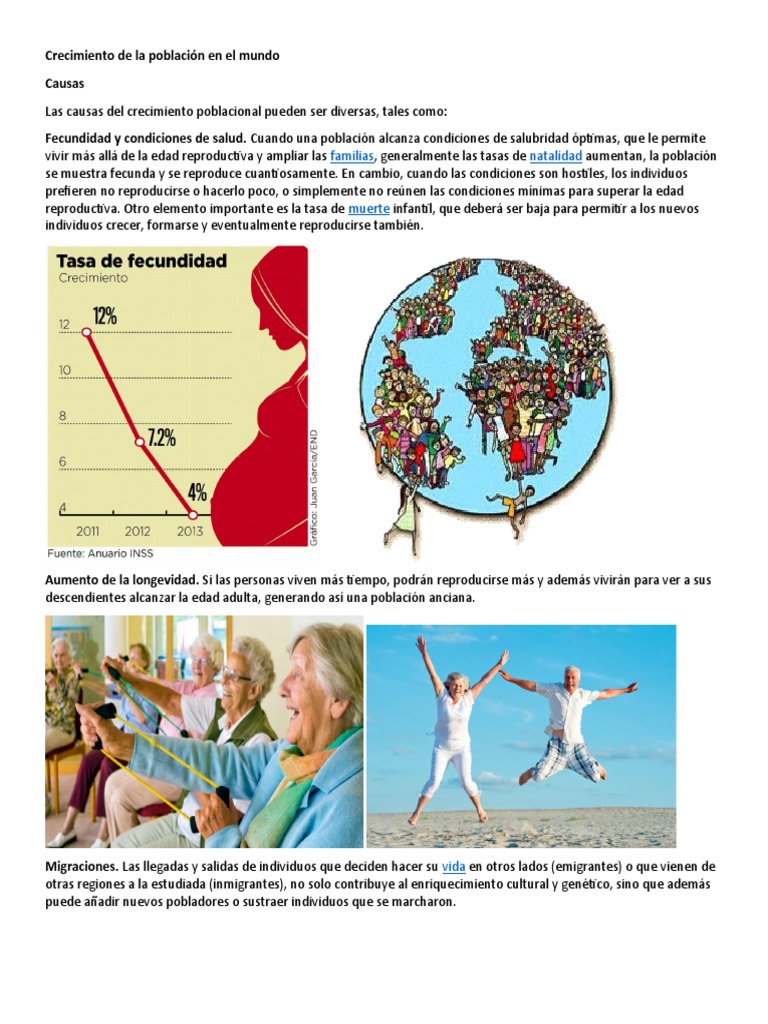 Causas y Consecuencias de La Sobrepoblacion PDF Población mundial Sobrepoblación humana