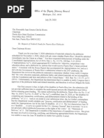 Carta de Justicia Federal Sobre Plebiscito Propuesto