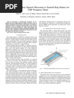 Synthesis of Hecken-Tapered Microstrip To Paralell-Strip Baluns For UHF Frequency Band