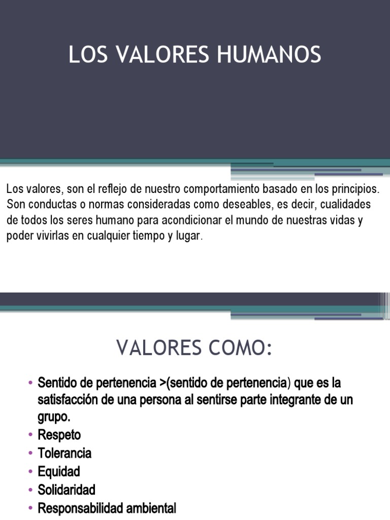 2 Principios y Valores de La Persona. | PDF | Crecimiento personal y ...