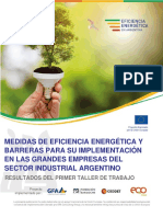 Medidas de Eficiencia Energética Y Barreras para Su Implementación en Las Grandes Empresas Del Sector Industrial Argentino