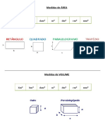 Medidas de área, volume, capacidade e massa