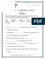 Grade 4 Vocabulary Week 2 Worksheet 5