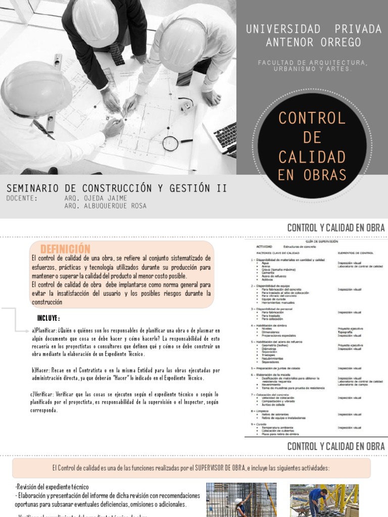 Control de Calidad en Obras de Construcción | PDF | Hormigón | Acero