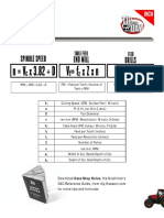 V π D n V f f Z n a a: RPM = SFM x 3.82 ÷ Ø IPM = Feed per Tooth x Number of Teeth x RPM IPM = Feed per Rev. x RPM