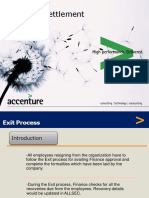 Exit and Settlement Process