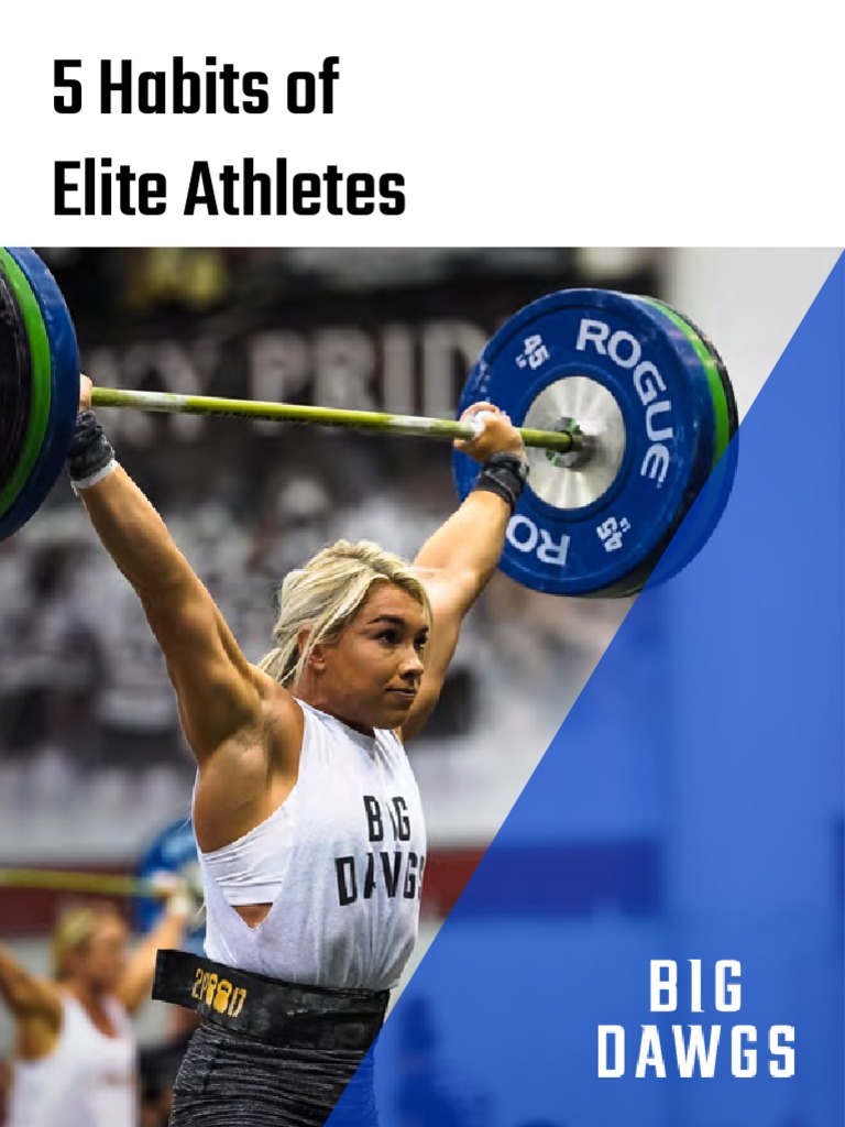 5 Habits Of Elite Athletes Pdf Psychological Concepts