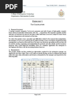 Xercise T C: BIS202 Practical Exercises Year 2018/2019 - Semester 2