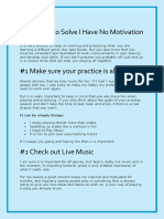 How To Solve I Have No Motivation PDF