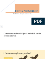 Matching Numbers: An Interactive Activity On Count and Click